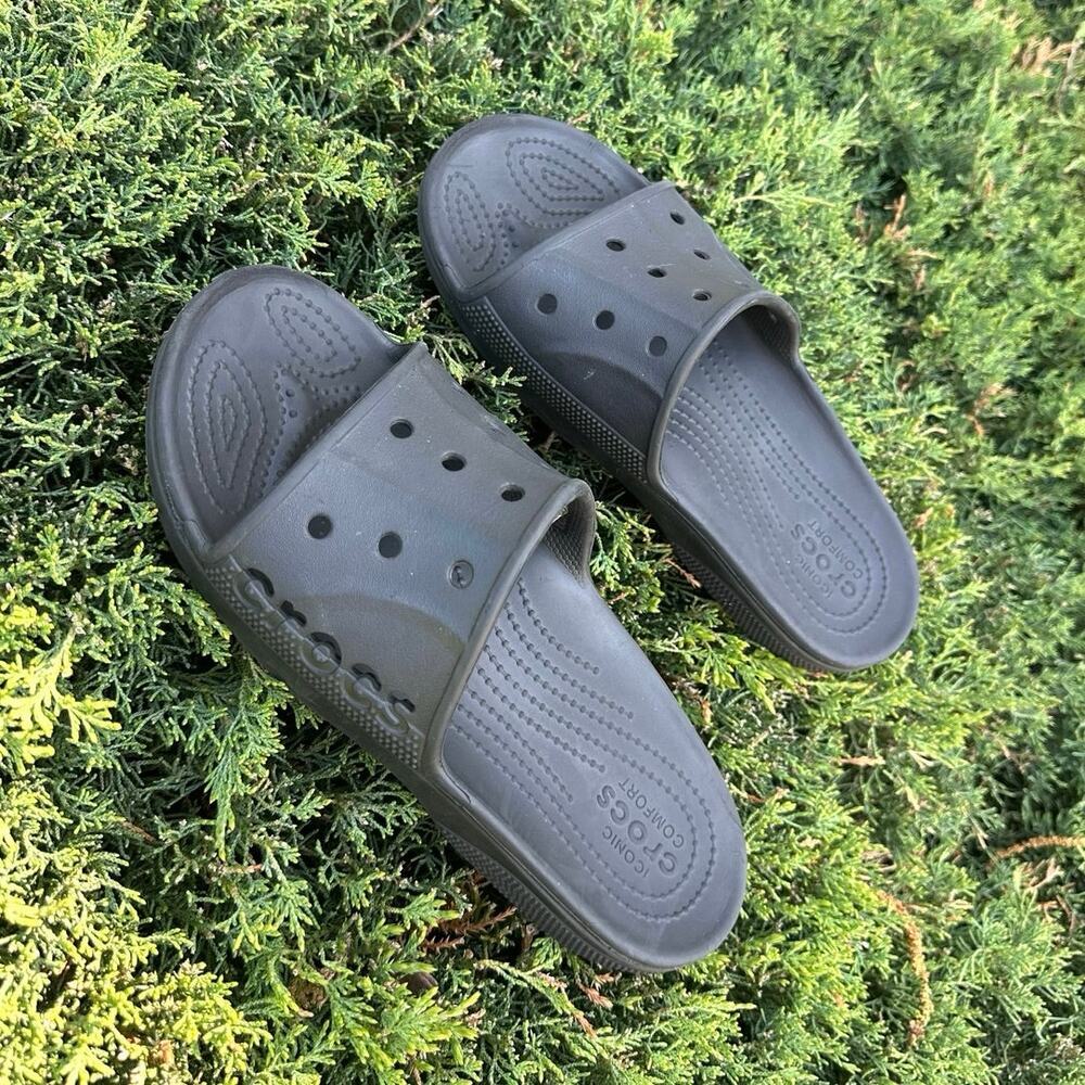 Crocs Unisex Baya II Adult Slides Size M8 W10‎ Black Sandals - Picture 6 of 17
